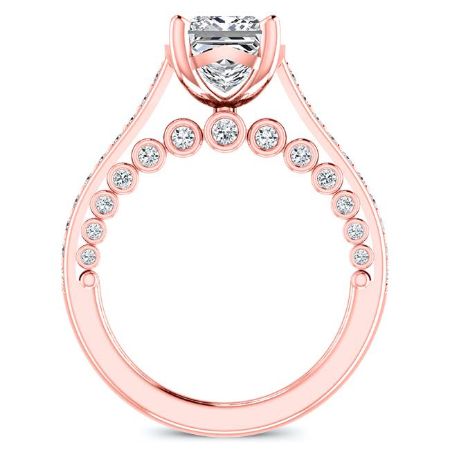 Nala Princess Diamond Engagement Ring (Lab Grown Igi Cert) rosegold