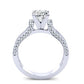 Lavender Cushion Diamond Engagement Ring (Lab Grown Igi Cert) whitegold