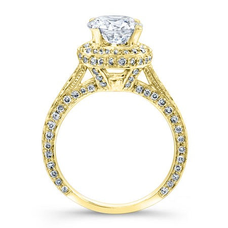 Buttercup Round Diamond Engagement Ring (Lab Grown Igi Cert) yellowgold