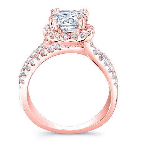 Waterlily Round Diamond Engagement Ring (Lab Grown Igi Cert) rosegold