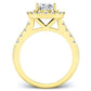 Velvet Cushion Diamond Engagement Ring (Lab Grown Igi Cert) yellowgold