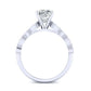 Marigold Cushion Diamond Engagement Ring (Lab Grown Igi Cert) whitegold