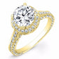 Buttercup Round Diamond Bridal Set (Lab Grown Igi Cert) yellowgold