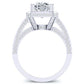 Buttercup Cushion Diamond Engagement Ring (Lab Grown Igi Cert) whitegold