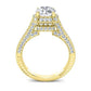 Wallflower Round Diamond Engagement Ring (Lab Grown Igi Cert) yellowgold