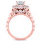 Rosanna Cushion Diamond Engagement Ring (Lab Grown Igi Cert) rosegold