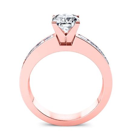 Ayana Round Diamond Engagement Ring (Lab Grown Igi Cert) rosegold