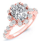 Privet Cushion Diamond Bridal Set (Lab Grown Igi Cert) rosegold