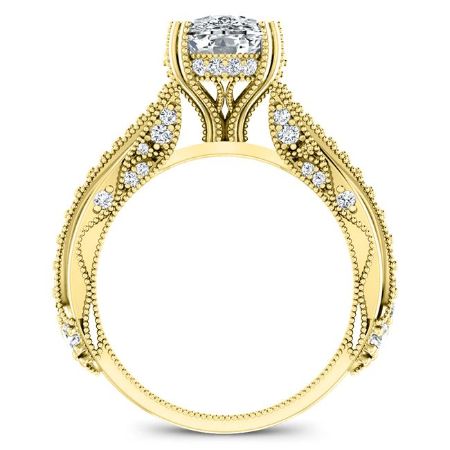 Tansy Cushion Diamond Engagement Ring (Lab Grown Igi Cert) yellowgold