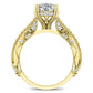 Tansy Cushion Diamond Engagement Ring (Lab Grown Igi Cert) yellowgold