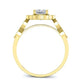 Petal Princess Diamond Engagement Ring (Lab Grown Igi Cert) yellowgold