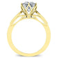 Pieris Princess Diamond Engagement Ring (Lab Grown Igi Cert) yellowgold