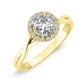 Larkspur Cushion Diamond Bridal Set (Lab Grown Igi Cert) yellowgold