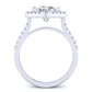Cattleya Cushion Diamond Engagement Ring (Lab Grown Igi Cert) whitegold