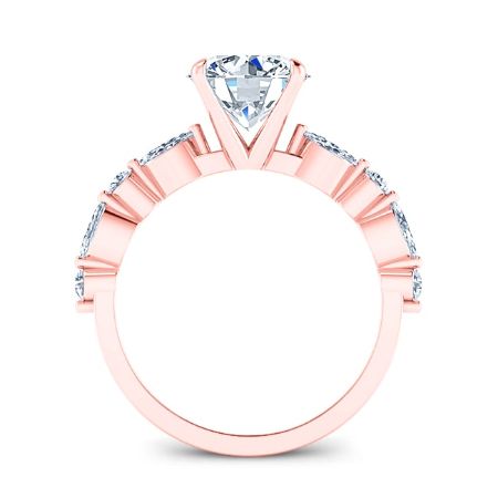 Redbud Round Diamond Engagement Ring (Lab Grown Igi Cert) rosegold