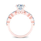 Redbud Round Diamond Engagement Ring (Lab Grown Igi Cert) rosegold