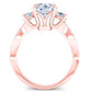 Bottlebrush Cushion Diamond Engagement Ring (Lab Grown Igi Cert) rosegold