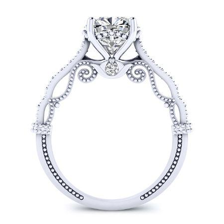 Laylani Cushion Diamond Engagement Ring (Lab Grown Igi Cert) whitegold