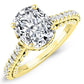 Garland Cushion Diamond Bridal Set (Lab Grown Igi Cert) yellowgold