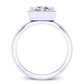 Aspen Round Diamond Engagement Ring (Lab Grown Igi Cert) whitegold