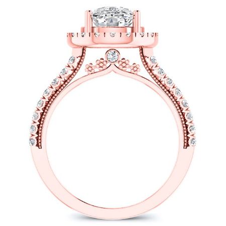Florizel Cushion Diamond Engagement Ring (Lab Grown Igi Cert) rosegold