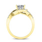 Dianella Cushion Diamond Engagement Ring (Lab Grown Igi Cert) yellowgold