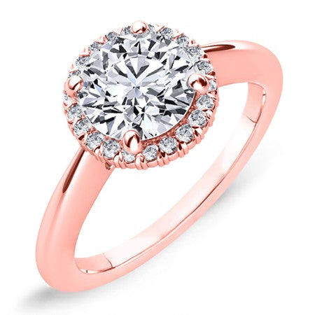 Callalily Round Diamond Bridal Set (Lab Grown Igi Cert) rosegold