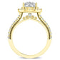 Florizel Cushion Diamond Engagement Ring (Lab Grown Igi Cert) yellowgold