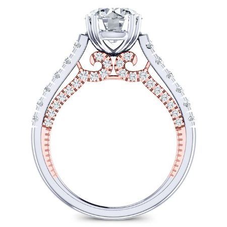 Nasrin Round Diamond Engagement Ring (Lab Grown Igi Cert) whitegold