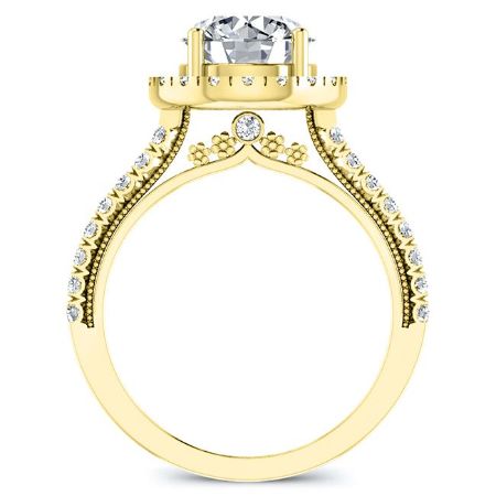 Florizel Round Diamond Engagement Ring (Lab Grown Igi Cert) yellowgold
