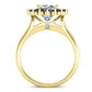 Dicentra Cushion Diamond Engagement Ring (Lab Grown Igi Cert) yellowgold