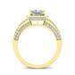 Honesty Princess Diamond Engagement Ring (Lab Grown Igi Cert) yellowgold