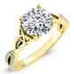 Pavonia Round Diamond Bridal Set (Lab Grown Igi Cert) yellowgold