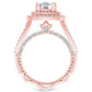 Lupin Cushion Diamond Engagement Ring (Lab Grown Igi Cert) rosegold