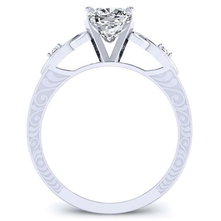 Venus Cushion Diamond Engagement Ring (Lab Grown Igi Cert) whitegold