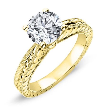 Azalea Round Diamond Bridal Set (Lab Grown Igi Cert) yellowgold