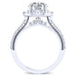 Florizel Round Diamond Engagement Ring (Lab Grown Igi Cert) whitegold