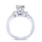 Yellow Bell Cushion Diamond Engagement Ring (Lab Grown Igi Cert) whitegold