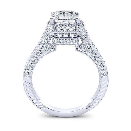 Wallflower Princess Diamond Engagement Ring (Lab Grown Igi Cert) whitegold