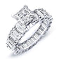 Blossom Princess Diamond Bridal Set (Lab Grown Igi Cert) whitegold