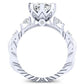 Oleana Cushion Diamond Engagement Ring (Lab Grown Igi Cert) whitegold