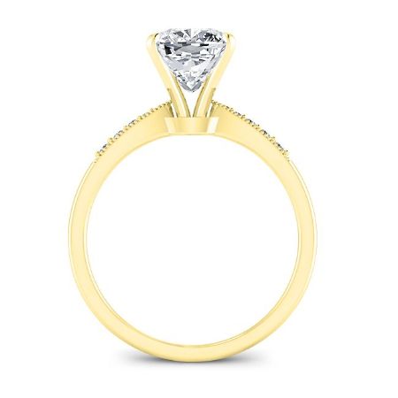 Poppy Cushion Diamond Engagement Ring (Lab Grown Igi Cert) yellowgold