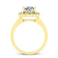 Coralbells Cushion Diamond Engagement Ring (Lab Grown Igi Cert) yellowgold