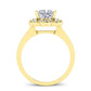 Coralbells Princess Diamond Engagement Ring (Lab Grown Igi Cert) yellowgold