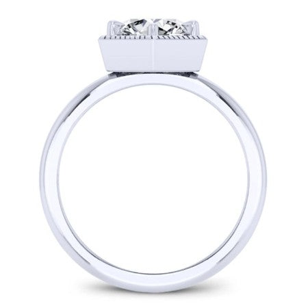 Aspen Cushion Diamond Engagement Ring (Lab Grown Igi Cert) whitegold