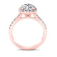 Desert Rose Round Diamond Engagement Ring (Lab Grown Igi Cert) rosegold