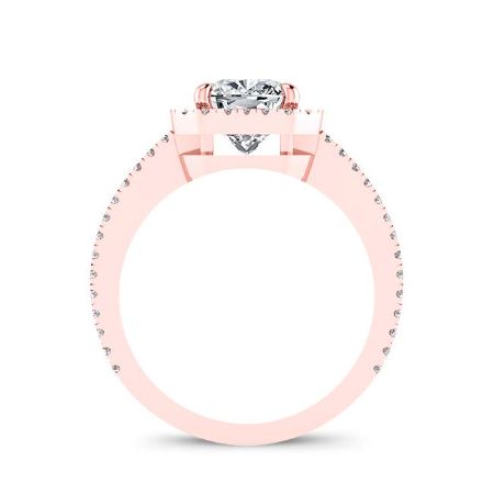 Freesia Cushion Diamond Engagement Ring (Lab Grown Igi Cert) rosegold
