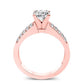Malva Cushion Diamond Engagement Ring (Lab Grown Igi Cert) rosegold