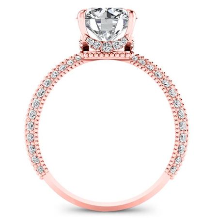 Oxalis Round Diamond Engagement Ring (Lab Grown Igi Cert) rosegold