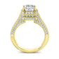 Wallflower Princess Diamond Engagement Ring (Lab Grown Igi Cert) yellowgold